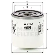 W7054 Фільтр масляний