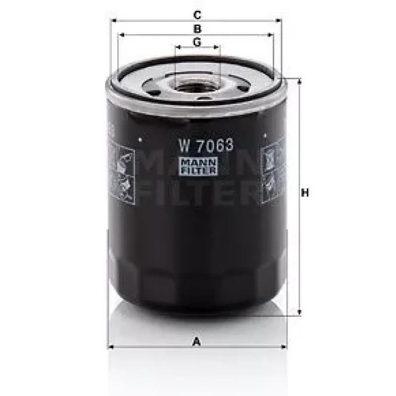 W7063 Фільтр масляний