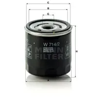 W7142 Фільтр масляний