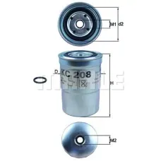 KC208 Фільтр паливний