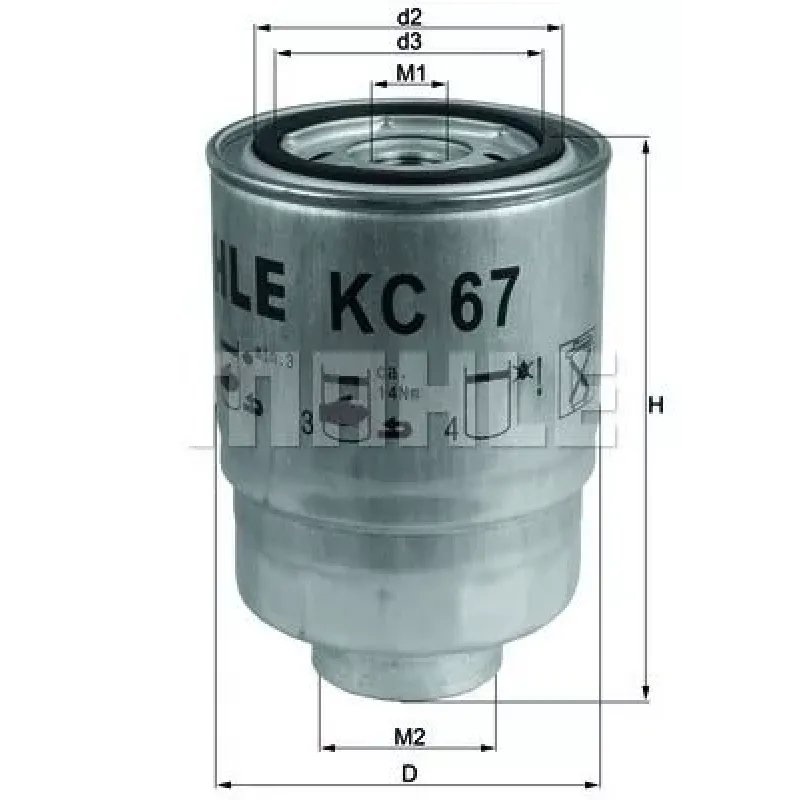 KC67 Фільтр паливний