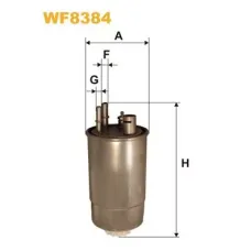 WF8384 фiльтр паливний (PP966/2)
